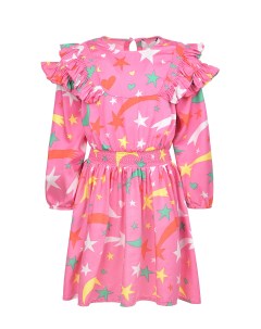 Платье с принтом падающие звезды детское Stella mccartney