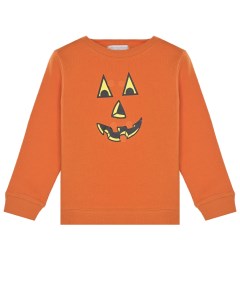 Оранжевый свитшот с принтом Halloween детский Stella mccartney