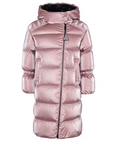 Розовое пальто пуховик детское Moncler