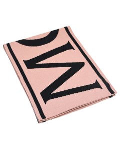 Розовый шерстяной шарф 178x34 см детский Moncler