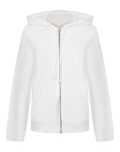 Белая спортивная куртка с капюшоном Mm6 maison margiela