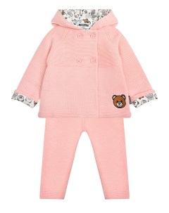 Комплект куртка и брюки розовый детский Moschino