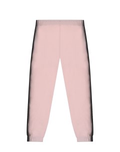 Розовые спортивные брюки с черным принтом детские Marni
