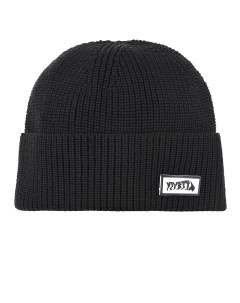 Черная шапка с отворотом Vivetta