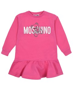 Платье цвета фуксии детское Moschino
