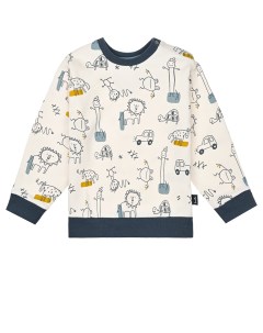 Свитшот с принтом детские рисунки Sanetta kidswear