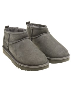 Короткие серые угги детские Ugg