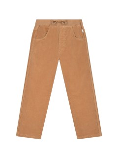 Велюровые брюки песочного цвета детские Il gufo