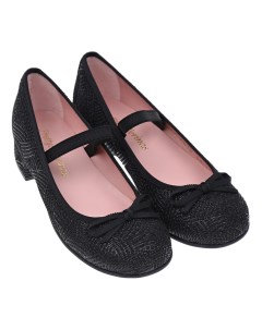 Черные туфли с перемычкой детские Pretty ballerinas