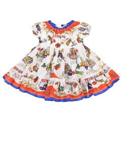 Платье с принтом Capri детское Dolce&gabbana