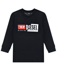 Черная толстовка с логотипом детская Diesel