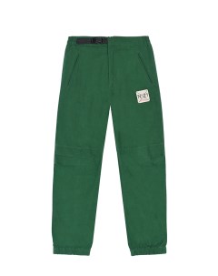 Темно зеленые брюки с лого детское No21