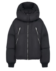 Укороченная черная куртка детская Mm6 maison margiela