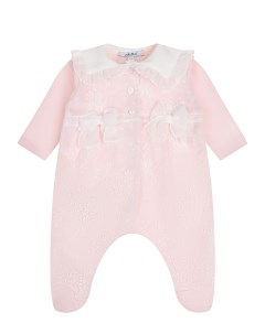 Розовый комбинезон с вышивкой детский Aletta