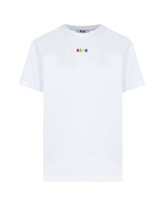 Белая базовая футболка Msgm