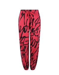 Розовые спортивные брюки с принтом Граффити Deha
