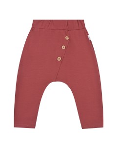 Персиковые спортивные брюки с пуговицами детские Sanetta pure