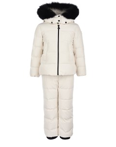 Комплект куртка и брюки белый детский Moncler