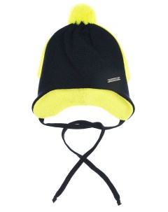 Шерстяная шапка с желтой отделкой детская Il trenino