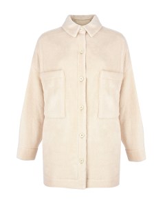 Куртка молочного цвета с вышивкой Forte dei marmi couture