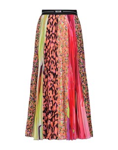 Плиссированная юбка в стиле color block Msgm