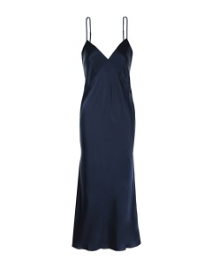 Темно синее платье комбинация Olivia von halle