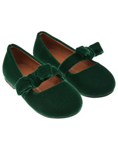 Зеленые бархатные туфли детские Age of innocence