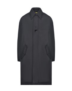Черное пальто с числовым принтом детское Mm6 maison margiela