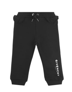 Черные спортивные брюки с рюшами детские Givenchy