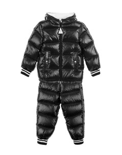 Комплект куртка и полукомбинезон черный детский Moncler