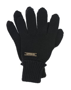 Базовые черные перчатки детские Il trenino