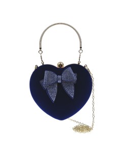 Синяя сумка в виде сердца 17x19x6 см детская Monnalisa