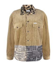 Куртка с леопардовым воротником Forte dei marmi couture