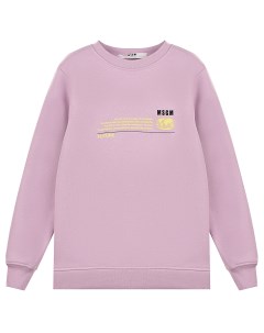 Лиловый свитшот с логотипом детский Msgm