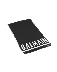 Черный шарф с логотипом детский Balmain