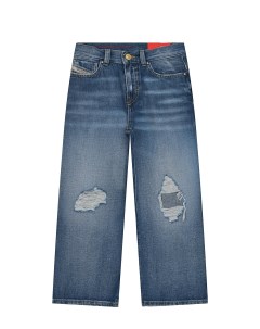 Синие джинсы с разрезами детские Diesel