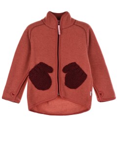 Красная спортивная куртка с фигурными карманами детская Molo