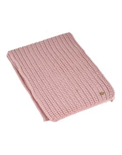 Розовый шарф крупной вязки 153x28 см детский Il trenino