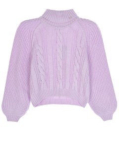 Фиолетовый свитер из смесовой шерсти детский Emporio armani