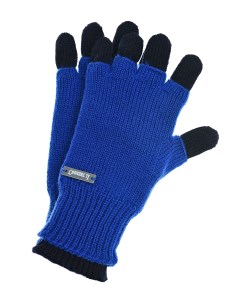 Черно синие перчатки из шерсти детское Il trenino