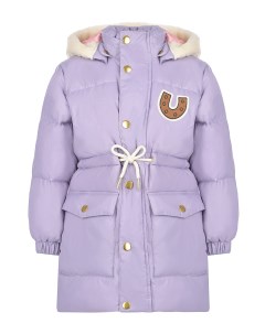 Фиолетовая куртка с накладными карманами детская Mini rodini