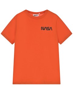 Оранжевая футболка с логотипом детская Molo