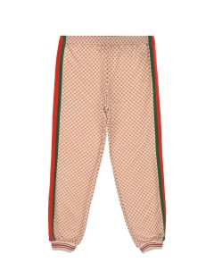 Бежевые спортивные брюки детские Gucci