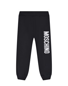Черные спортивные брюки с лого детские Moschino