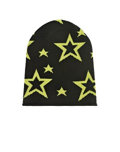 Черная шапка с желтыми звездами детская Catya