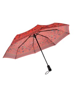 Красный зонт с принтом в сердечках 30 см детский Moschino