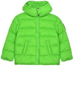 Зеленая куртка с капюшоном детская Diesel