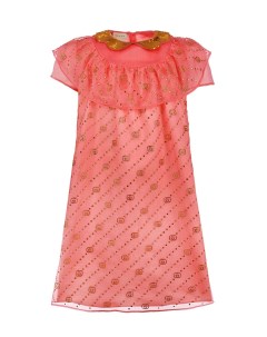 Розовое платье из шелка детское Gucci