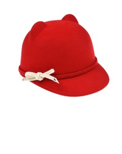 Красная кепка с ушками детская Regina
