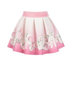 Пышная юбка с цветочным принтом детская Monnalisa